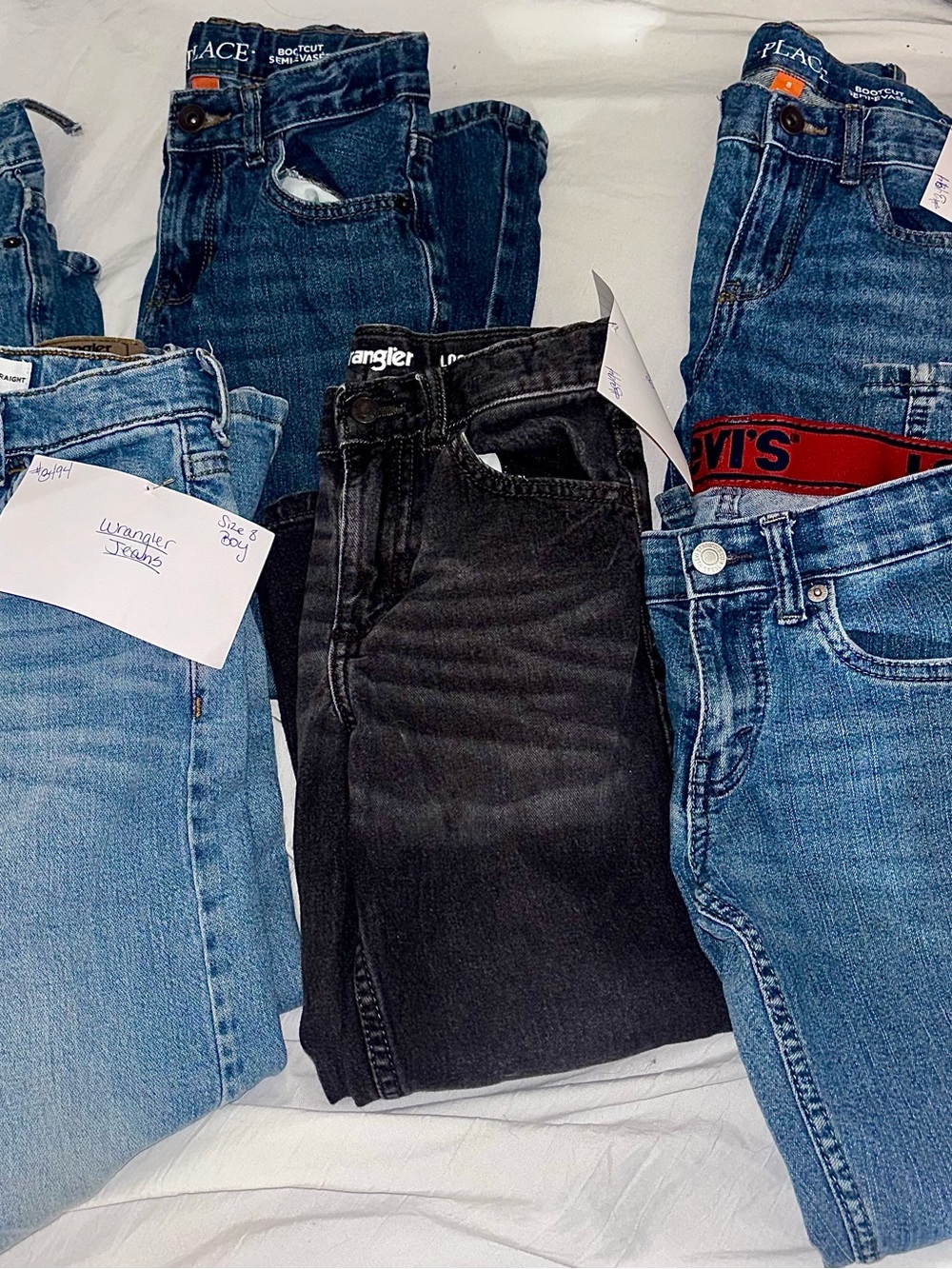 Multiples Black and Blue Kids Jeans Lot
